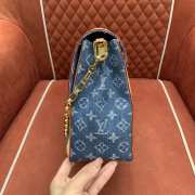 Uubags Louis Vuitton M13319 Dauphine Soft GM Bag Denim Blue 28x20x11cm - 5