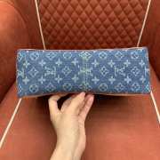 Uubags Louis Vuitton M13319 Dauphine Soft GM Bag Denim Blue 28x20x11cm - 2