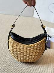 Uubags Wicker and leather Prada Arque bag 22.5x18.5x6cm - 4