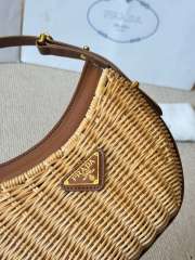 Uubags Wicker and leather Prada Arque bag 22.5x18.5x6cm - 6