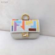 Uubags Fendi Nano Baguette Charm Fabric Grey 11x7x2.7cm - 1