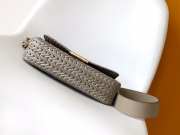 Uubags Fendi Gray Leather Interlaced Baguette Bag 27x6.5x15cm - 4