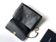 Uubags Chanel Maxi Flap Bag With Top Handle Calfskin & Gold-Tone Metal Black 26x37x10cm - 6