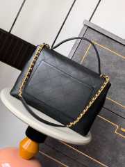 Uubags Chanel Maxi Flap Bag With Top Handle Calfskin & Gold-Tone Metal Black 26x37x10cm - 2