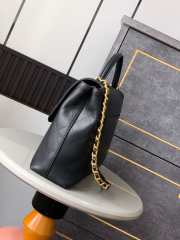 Uubags Chanel Maxi Flap Bag With Top Handle Calfskin & Gold-Tone Metal Black 25x33x5cm - 3