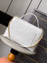 Uubags Chanel Maxi Flap Bag With Top Handle Calfskin & Gold-Tone Metal White 26x37x10cm - 2