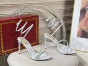 Uubags Rene Caovilla Margot Swarovski White Sandal Jewel 9.5cm - 1