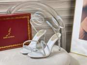 Uubags Rene Caovilla Margot Swarovski White Sandal Jewel 9.5cm - 6