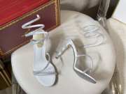 Uubags Rene Caovilla Margot Swarovski White Sandal Jewel 9.5cm - 5