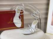 Uubags Rene Caovilla Margot Swarovski White Sandal Jewel 9.5cm - 4