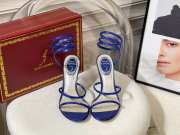 Uubags Rene Caovilla Blue Sandals Cleo 9.5cm - 5