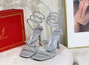 Uubags Rene Caovilla Cleo Crystal Gray Sandal 10.5cm - 4