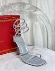 Uubags Rene Caovilla Cleo Crystal Gray Sandal 10.5cm - 6