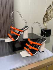 Uubags Versace Leather Upper Heels 02 9cm - 4