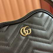 Uubags Gucci Marmont mini bag in black13.5x11.5x2.5cm - 3