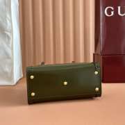 Uubags Gucci Diana small tote bag forest green shiny leather 20x16x10cm - 5