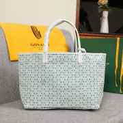 Uubags Goyard Saint Louis Claire-Voie GM Bag In White/Green 55x40x30cm - 3
