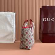Uubags Gucci beige/ebony GG ranch tote red Supreme canvas 21x20x10cm - 6