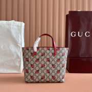 Uubags Gucci beige/ebony GG ranch tote red Supreme canvas 21x20x10cm - 5