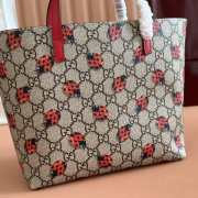 Uubags Gucci beige/ebony GG ranch tote red Supreme canvas 21x20x10cm - 2