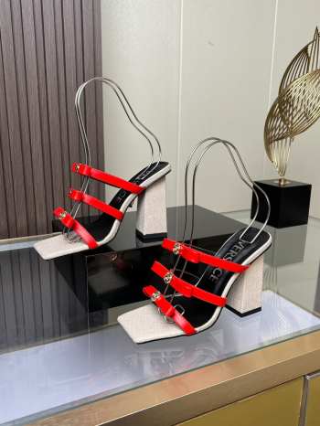 Uubags Versace Leather Upper Heels 04 9cm