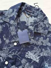 Uubags Louis Vuitton 1AHXHB Jacquard Denim Short-Sleeved Shirt - 2