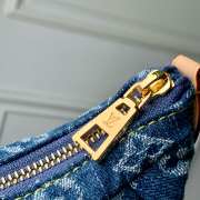 Uubags Louis Vuitton M13571 Pochette Valley Bag Denim Blue 21x15x7cm - 5