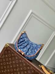 Uubags Louis Vuitton M13571 Pochette Valley Bag Denim Blue 21x15x7cm - 4