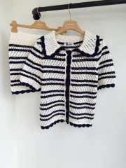 Uubags Miu Miu cotton cardigan natural/blue - 1