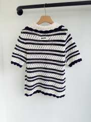 Uubags Miu Miu cotton cardigan natural/blue - 4