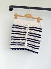 Uubags Miu Miu cotton miniskirt natural/blue  - 2