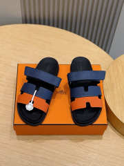 Uubags Hermes Chypre sandal ​​blue/ orange - 5