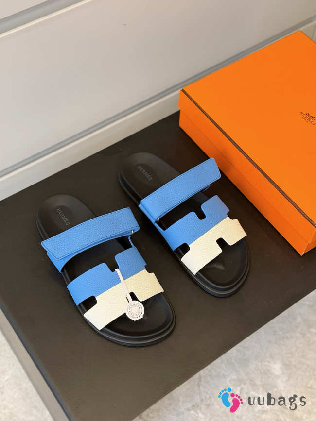 Uubags Hermes Chypre sandal ​​blue/ white - 1