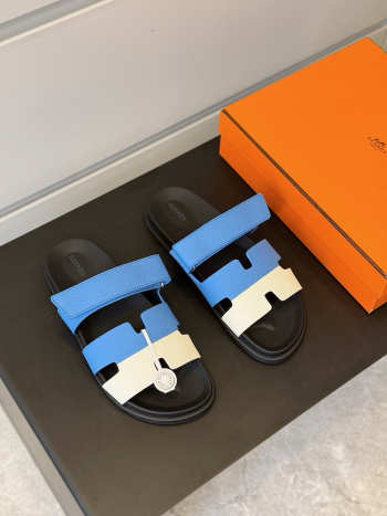 Uubags Hermes Chypre sandal ​​blue/ white