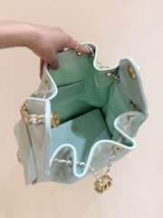 Uubags Chanel 25 Handbag Grained Calfskin & Gold-Tone Metal Light Green 40x30x15cm - 5