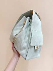 Uubags Chanel 25 Handbag Grained Calfskin & Gold-Tone Metal Light Green 40x30x15cm - 4