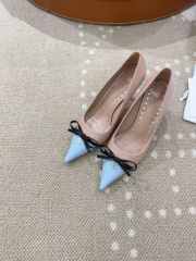Uubags Valentino Garavani bow-detail slingback pumps in blue 4.5cm - 3