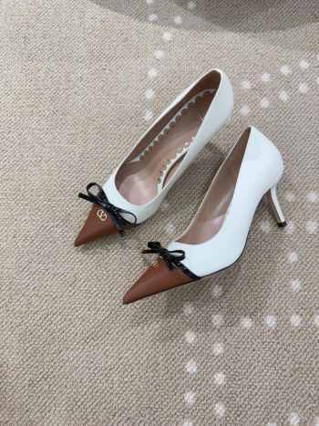 Uubags Valentino Garavani bow-detail slingback pumps in brown 4.5cm