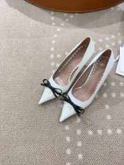 Uubags Valentino Garavani bow-detail slingback pumps in white 4.5cm - 5