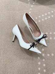 Uubags Valentino Garavani bow-detail slingback pumps in white 4.5cm - 3