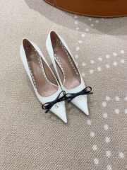 Uubags Valentino Garavani bow-detail slingback pumps in white 4.5cm - 2