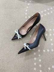 Uubags Valentino Garavani bow-detail slingback pumps in black 4.5cm - 1