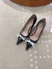 Uubags Valentino Garavani bow-detail slingback pumps in black 4.5cm - 5