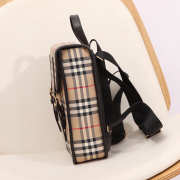 Uubags Burberry Logo print coated canvas satchel backpack 26x9x30cm - 5