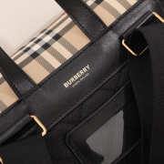 Uubags Burberry Logo print coated canvas satchel backpack 26x9x30cm - 4