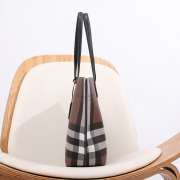 Uubags Burberry medium Check tote bag dark birch brown 34x14x28cm - 5