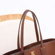 Uubags Burberry TB Medium Leather Tote Bag Brown 34x14x28cm - 6