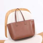 Uubags Burberry TB Medium Leather Tote Bag Brown 34x14x28cm - 4