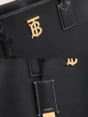 Uubags Burberry TB Medium Leather Tote Bag Black 34x14x28cm - 6