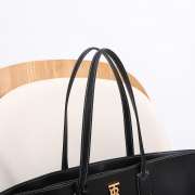 Uubags Burberry TB Medium Leather Tote Bag Black 34x14x28cm - 5